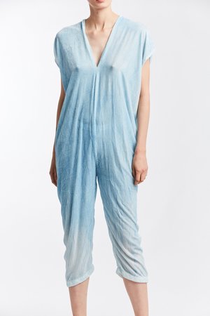 Miranda Bennett Velvet Everyday Jumpsuit - Light Indigo Miranda Bennett Velvet Everyday Jumpsuit - Light Indigo