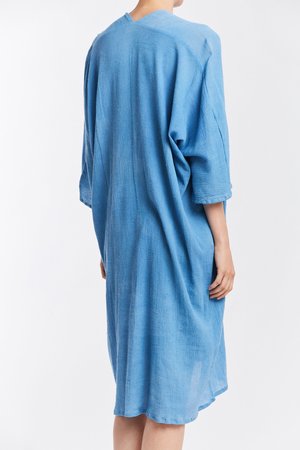 Studio Sale: Muse Dress, Cotton Gauze in Light Indigo Studio Sale: Muse Dress, Cotton Gauze in Light Indigo