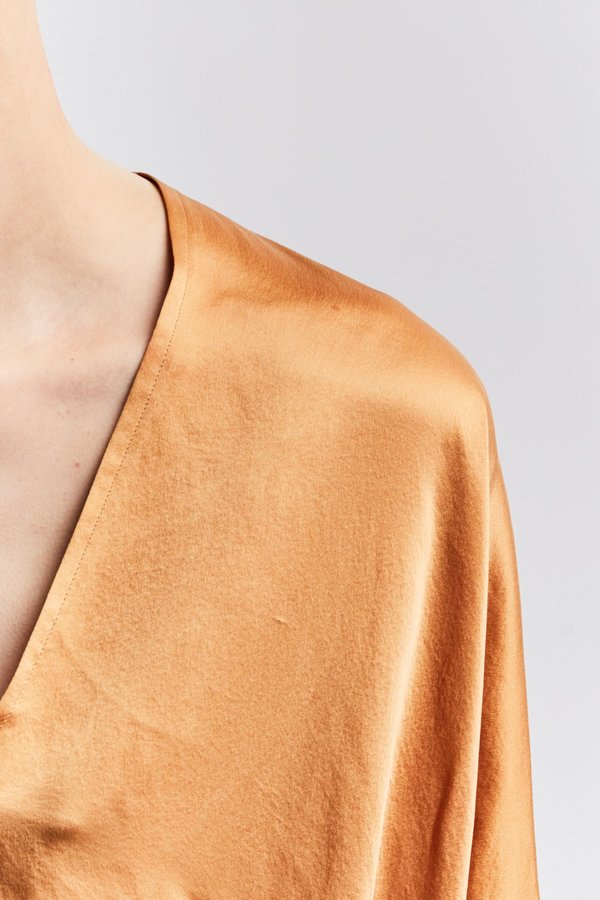Studio Sale: Muse Top, Silk Charmeuse in Sand Studio Sale: Muse Top, Silk Charmeuse in Sand