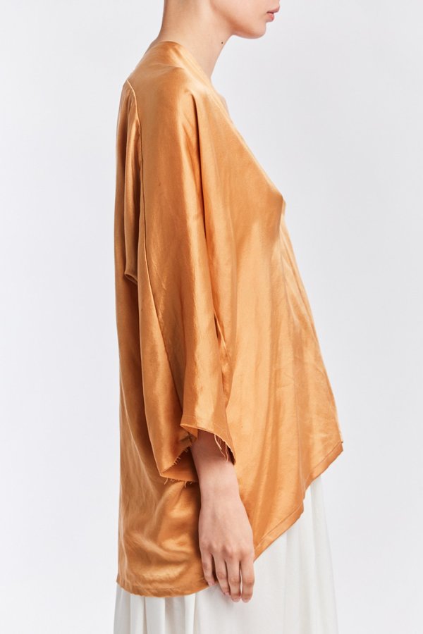 Studio Sale: Muse Top, Silk Charmeuse in Sand Studio Sale: Muse Top, Silk Charmeuse in Sand