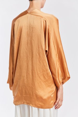 Studio Sale: Muse Top, Silk Charmeuse in Sand Studio Sale: Muse Top, Silk Charmeuse in Sand