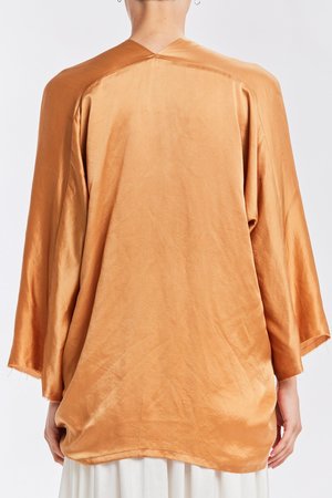 Studio Sale: Muse Top, Silk Charmeuse in Sand Studio Sale: Muse Top, Silk Charmeuse in Sand