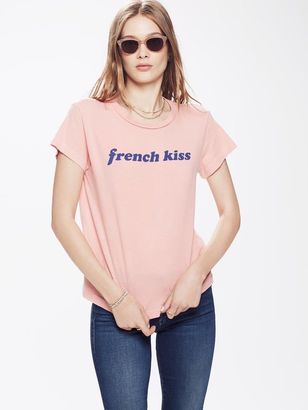 Mother Denim The Boxy Goodie Goodie Tee - French Kiss Mother Denim The Boxy Goodie Goodie Tee - French Kiss