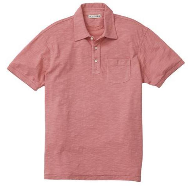Alex Mill Rugby Slub Cotton Polo - Dusty Rose Alex Mill Rugby Slub Cotton Polo - Dusty Rose