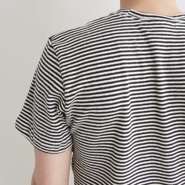 Unisex Jungmaven 100% Hemp Tee - French Navy Stripe Unisex Jungmaven 100% Hemp Tee - French Navy Stripe