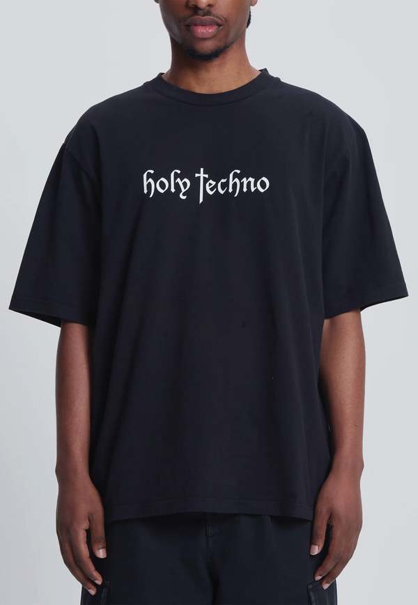 Boiler Room Holy Techno T-Shirt - Black | Garmentory