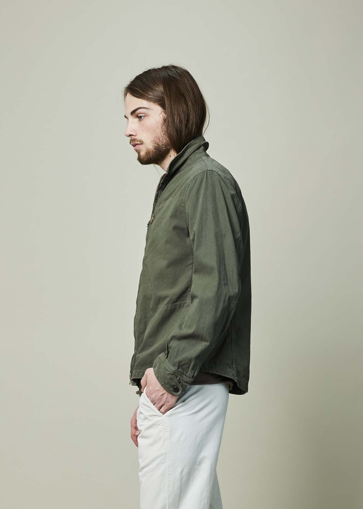 ジャケット・アウター SAGE DE CRET cotton linen field jacket Sage de Cret Field Jacket in Khaki - Blue Owl – Blue Owl