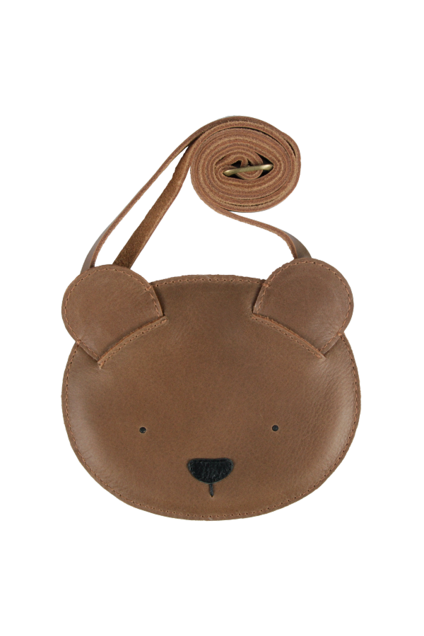 Kids Donsje Britta Classic Purse - Bear Cognac Classic Leather