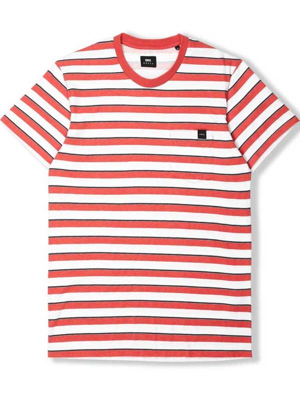 Edwin Pocket T-shirt in Red & White Edwin Pocket T-shirt in Red & White