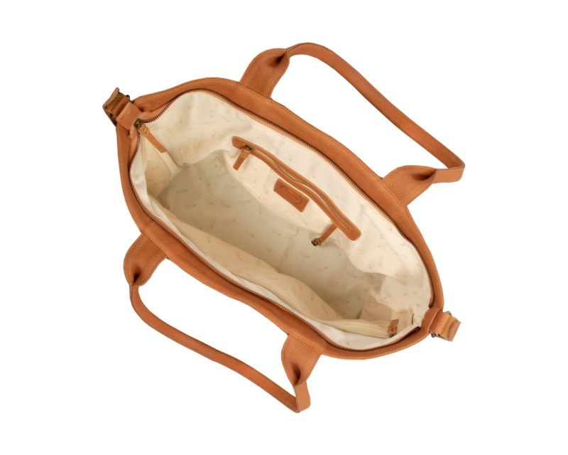 Donsje Fuji Lion Diaper Bag - Toast Grain Leather | Garmentory