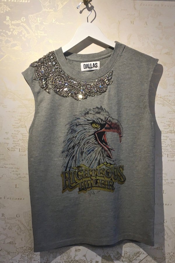 Dallas Krista Embellished Tank with Eagle Dallas Krista Embellished Tank with Eagle