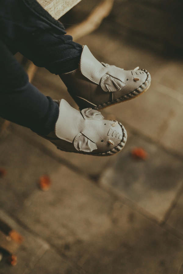 Kids Donsje Kapi Special - Elephant Grey Leather | Garmentory