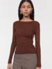 Rodebjer Henna Top - Dark Brown - Thumbnail 4