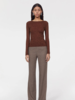 Rodebjer Henna Top - Dark Brown - Thumbnail 1