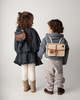 Kids Donsje Logio Backpack - Envelope Cream Scored Leather - Thumbnail 1