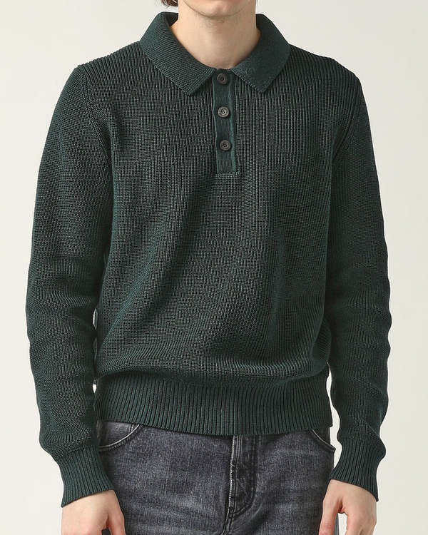 Corridor LS Slouchy Polo - Green