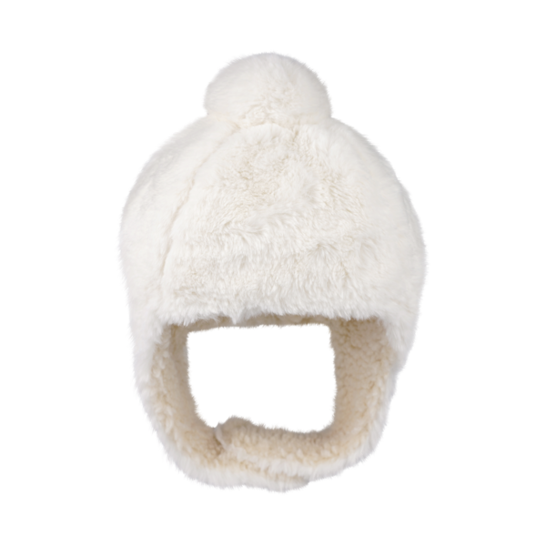 Donsje Pila Hat - Off White Soft Faux Fur