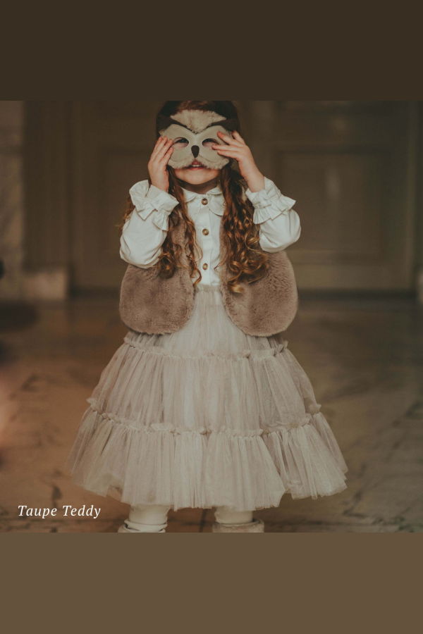 KIDS Donsje Pimmy Gilet - Soft Sand