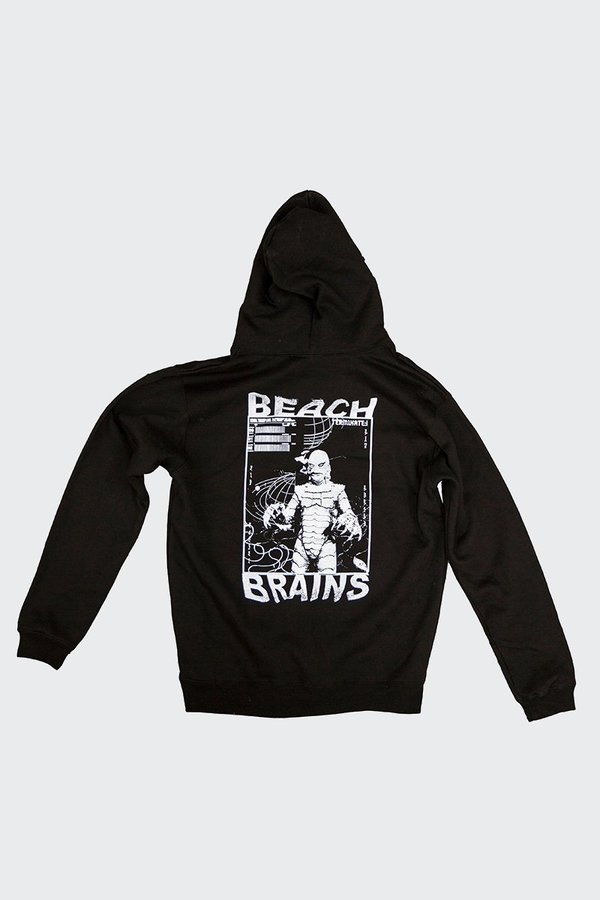 Beach Brains Atlantis Reborn Hoodie - Black Beach Brains Atlantis Reborn Hoodie - Black