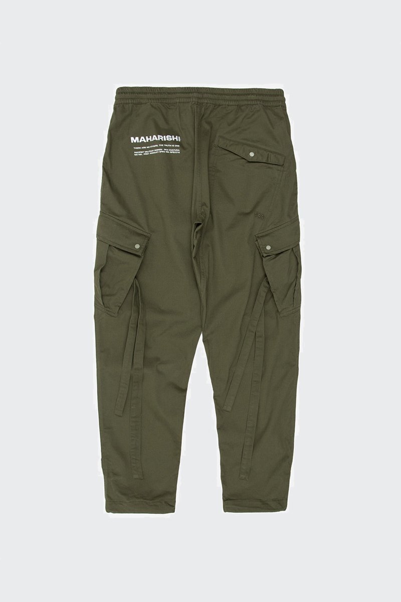 Maharishi Cargo Woven Track Pant Mill Olive Garmentory