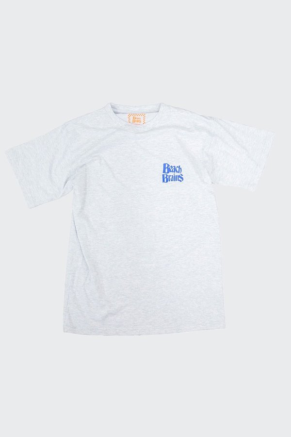 Beach Brains Get Brained T-Shirt - Grey marle Beach Brains Get Brained T-Shirt - Grey marle