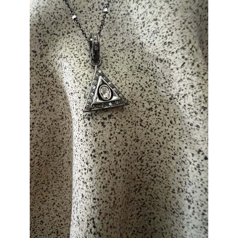 The Rooted Gem Collective Diamond Trine Charm The Rooted Gem Collective Diamond Trine Charm