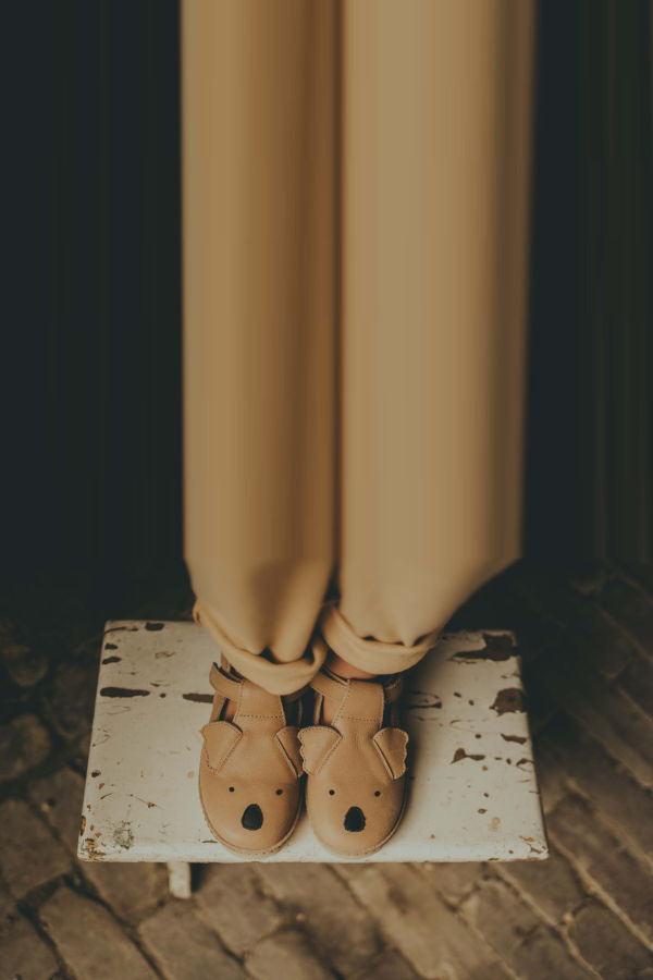 KIDS Donsje Xan Classic Shoes - Truffle Leather