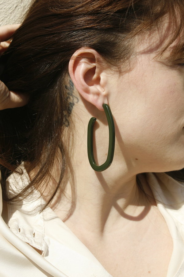 Machete Margot Earring in Olive Machete Margot Earring in Olive