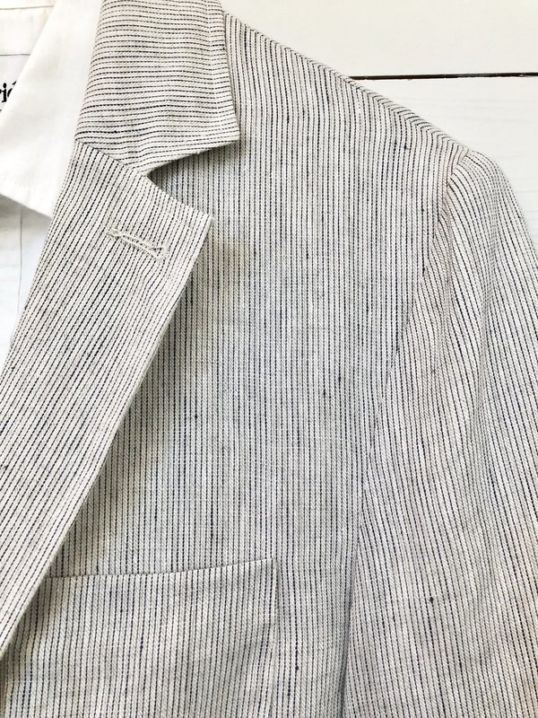 Corridor Natural Linen Ticking Blazer Corridor Natural Linen Ticking Blazer