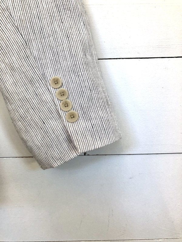 Corridor Natural Linen Ticking Blazer Corridor Natural Linen Ticking Blazer