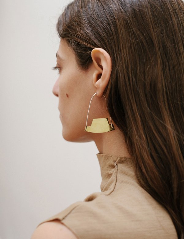 Erin Considine Arch Hoop - Brass Erin Considine Arch Hoop - Brass
