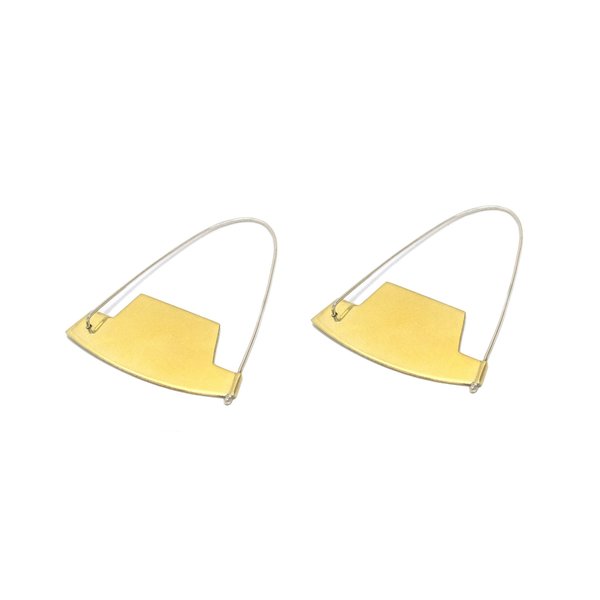 Erin Considine Arch Hoop - Brass Erin Considine Arch Hoop - Brass