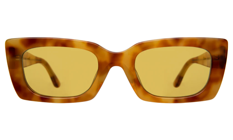 Illesteva Wilson Sunglasses - Amber/Honey Flat See Through  display picture 1