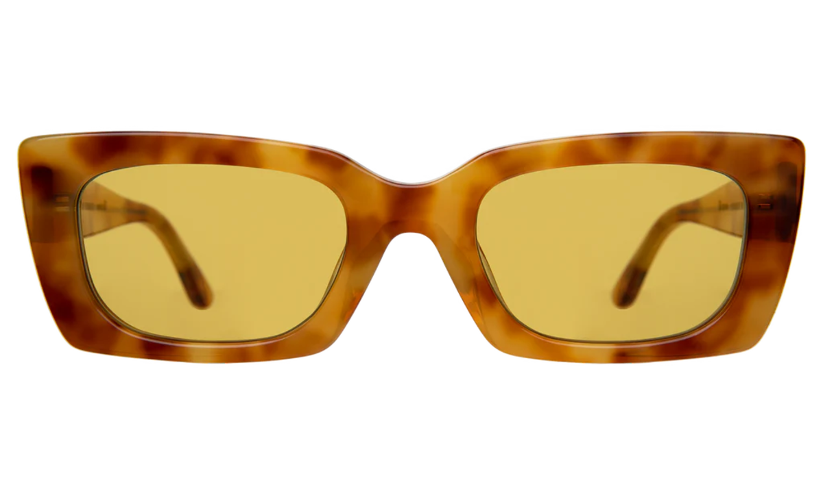 Illesteva Wilson Sunglasses - Amber/Honey Flat See Through  display picture 1