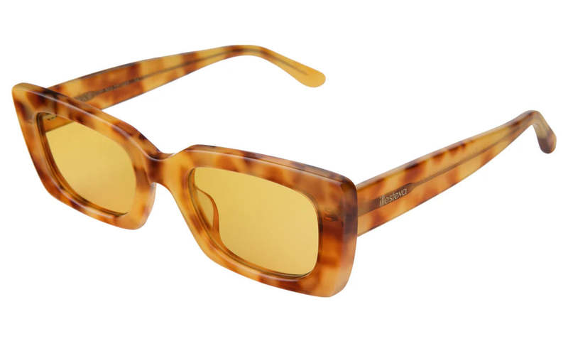 Illesteva Wilson Sunglasses - Amber/Honey Flat See Through  display picture 2