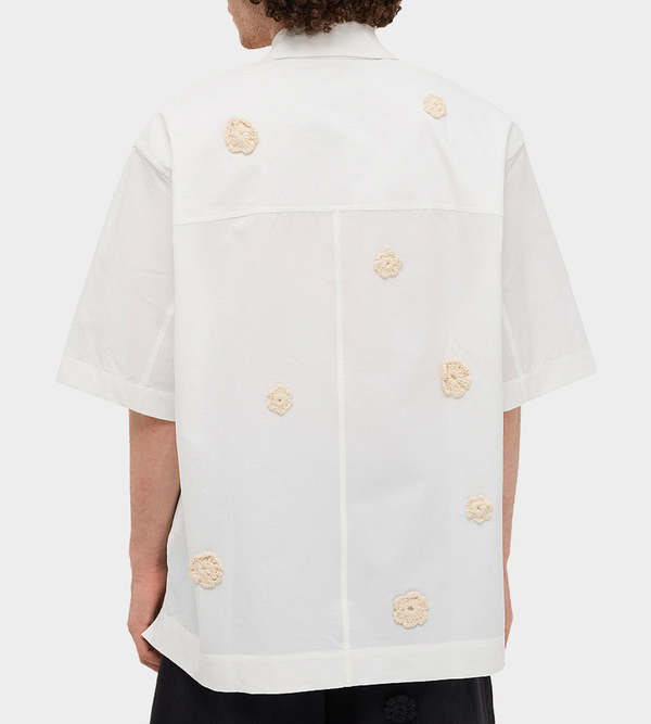 Song for the Mute Zip Up Box Shirt - White | Garmentory