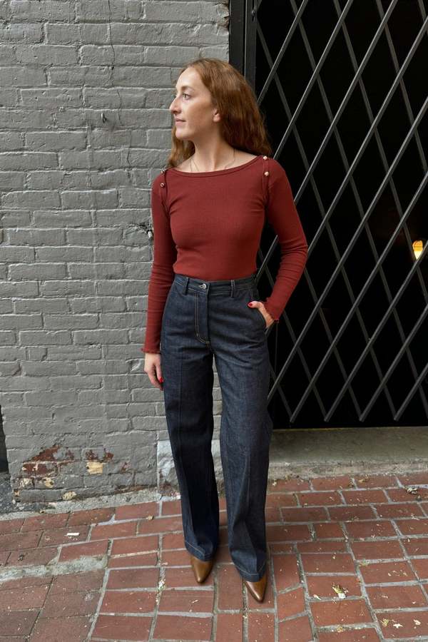baserange ベースレンジ　LONG SLEEVE TEE RED 赤 セール】Baserange/ベースレンジ LONG SLEEVE TEE/ロング