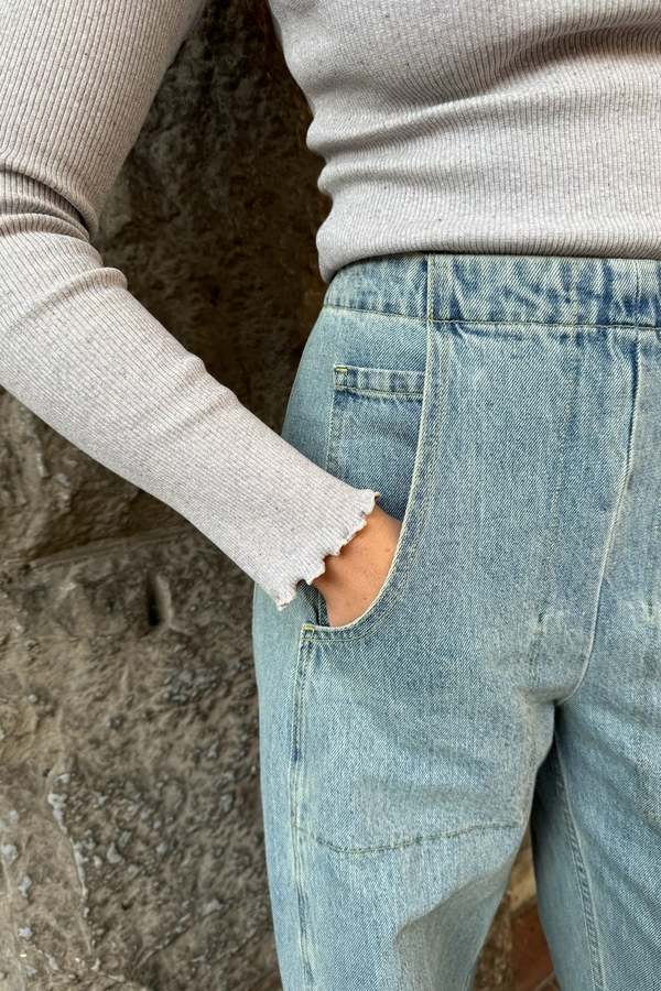 トップス Baserange TAV long sleeve Grey Melange トップス Baserange TAV long sleeve Grey Melange Baserange Tav Long