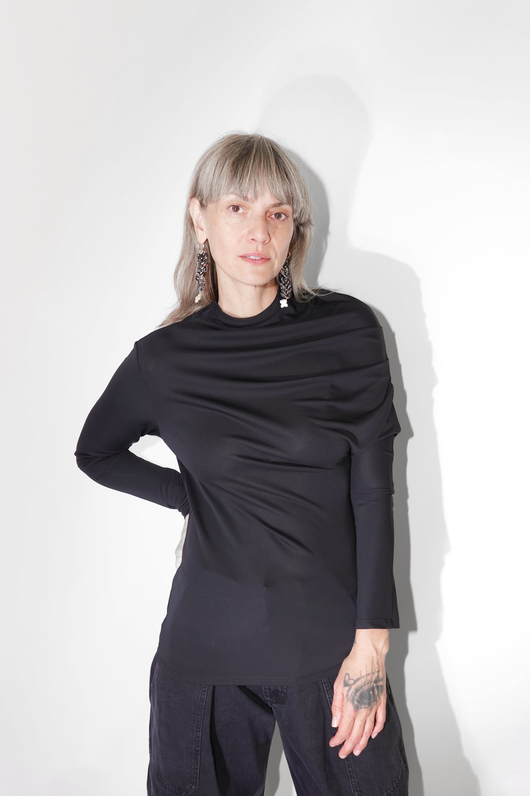 KALLMEYER トップス KALLMEYER Jocelyn gathered draped jersey top | NET-A-PORTER