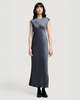 Argent Minimal Bias Dress - Stone Blue - Thumbnail 2