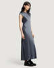 Argent Minimal Bias Dress - Stone Blue - Thumbnail 3
