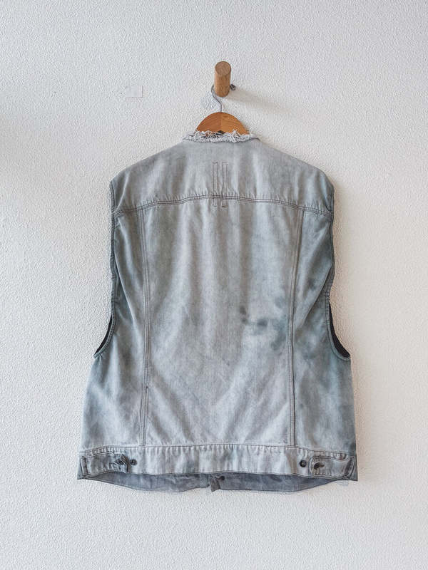 Rick Owens DENIM VEST - Blue | Garmentory