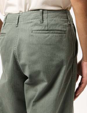 Beams Plus Mil Herringbone Trousers - Sage Green | Garmentory