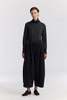 Black Crane Corduroy Wide Pants - Dark Grey - Thumbnail 1