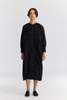 Black Crane Ruffled Dress - Black - Thumbnail 2