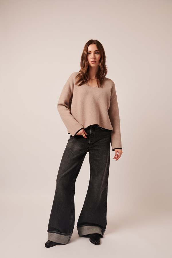 Line the Label Gaia Sweater - Bisque Line the Label Gaia Sweater - Bisque