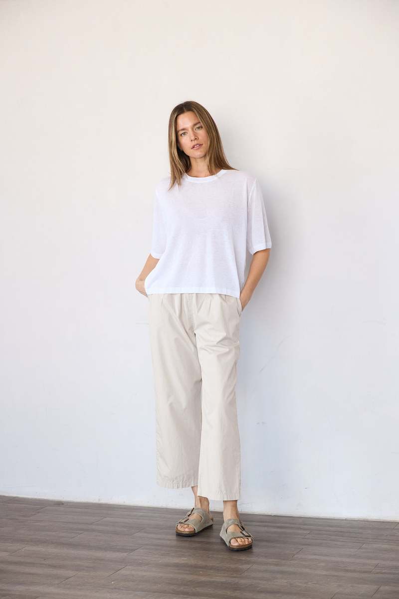 It Is Well L.A. Organic Cotton Poplin Crop Pant It Is Well L.A. Organic Cotton Poplin Crop Pant