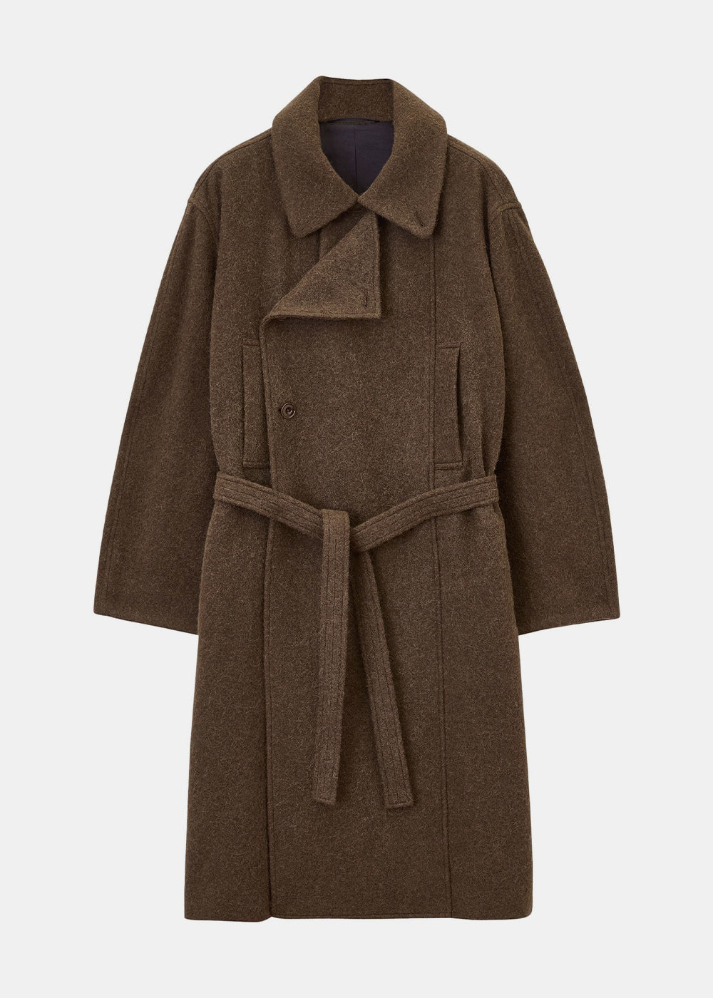 Brown-Asymmetrical-Bathrobe-