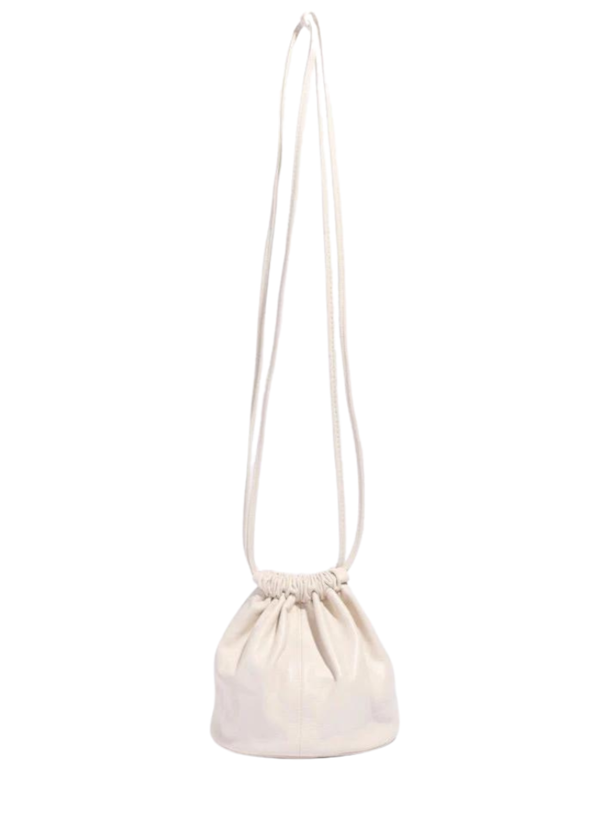 Modern Weaving Mini Drum Drawstring Bucket - Creme | Garmentory