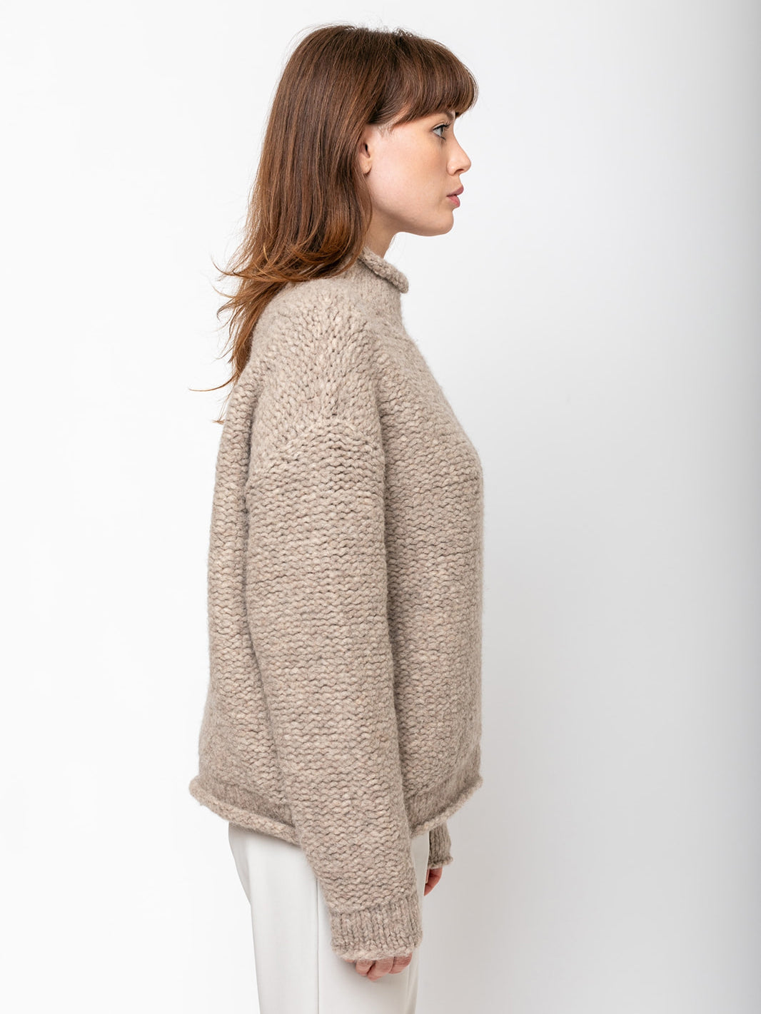 Lauren Manoogian Handknit Paint L/S Cocoon in Black main image 1
